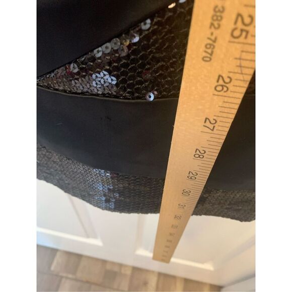 Sequin Embellished Asymmetrical Patterned Dress - Picture 7 of 8